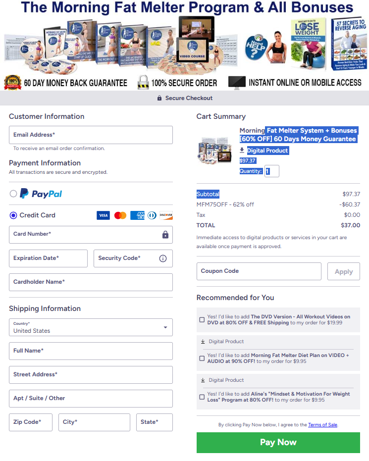 Morning Fat Melter-checkoutpage